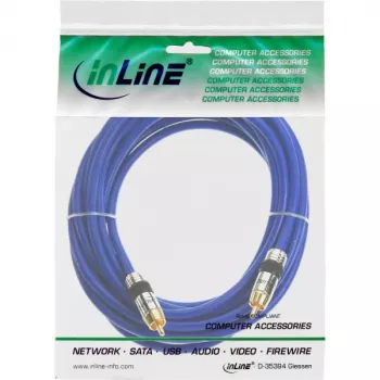 InLine Premium RCA audio kaabel 1x RCA isane / isane kullatud 3m
