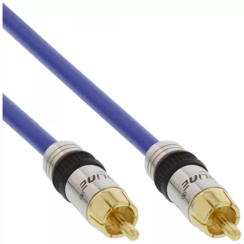 InLine Premium RCA helikaabel 1x RCA isane / isane kullatud 10m