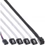 InLine Mini SAS HD kaabel SFF-8643 kuni 4x SATA + Sideband 0,5 m
