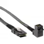 InLine Mini SAS HD kaabel SFF-8643 nurga all SFF-8087-le koos sidebandiga 0,5 m