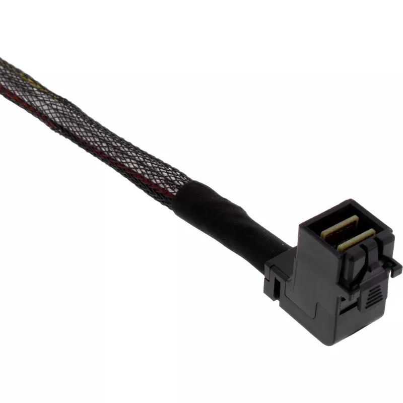 InLine Mini SAS HD kaabel, SFF-8643 nurga all 4x SFF-8482 + toide, 1m