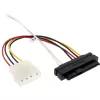 InLine Mini SAS HD kaabel, SFF-8643 nurga all 4x SFF-8482 + toide, 1m