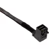 InLine Mini SAS HD kaabel, SFF-8643 nurga all kuni 4x SFF-8482 + toide, 0,5 m