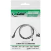InLine Mini SAS HD kaabel SFF-8643 nurga all 4x SATA + Sideband 0,5m