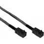 InLine Mini SAS HD kaabel SFF-8643 kuni SFF-8643, sideband, 0,5 m