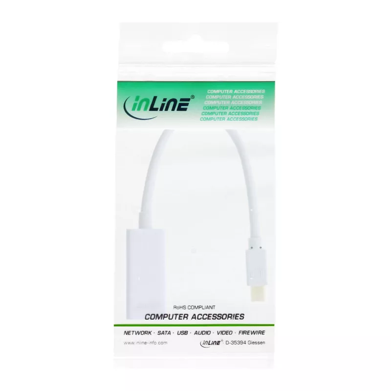 InLine Mini DisplayPort HDMI adapter heliga 4K/30Hz 17193E