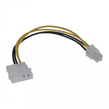 InLine emaplaadi toitekaabli adapter 5,25-tolline / 4 kontakti 12 V 0,20 m