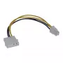InLine emaplaadi toitekaabli adapter 5,25-tolline / 4 kontakti 12 V 0,20 m