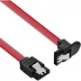 InLine SATA 6Gb/s kaabel riividega, nurga all, 0,5 m