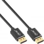 InLine DisplayPort 1.4 kaabel õhuke, 8K4K, must, kullatud kontaktid, 0,5 m