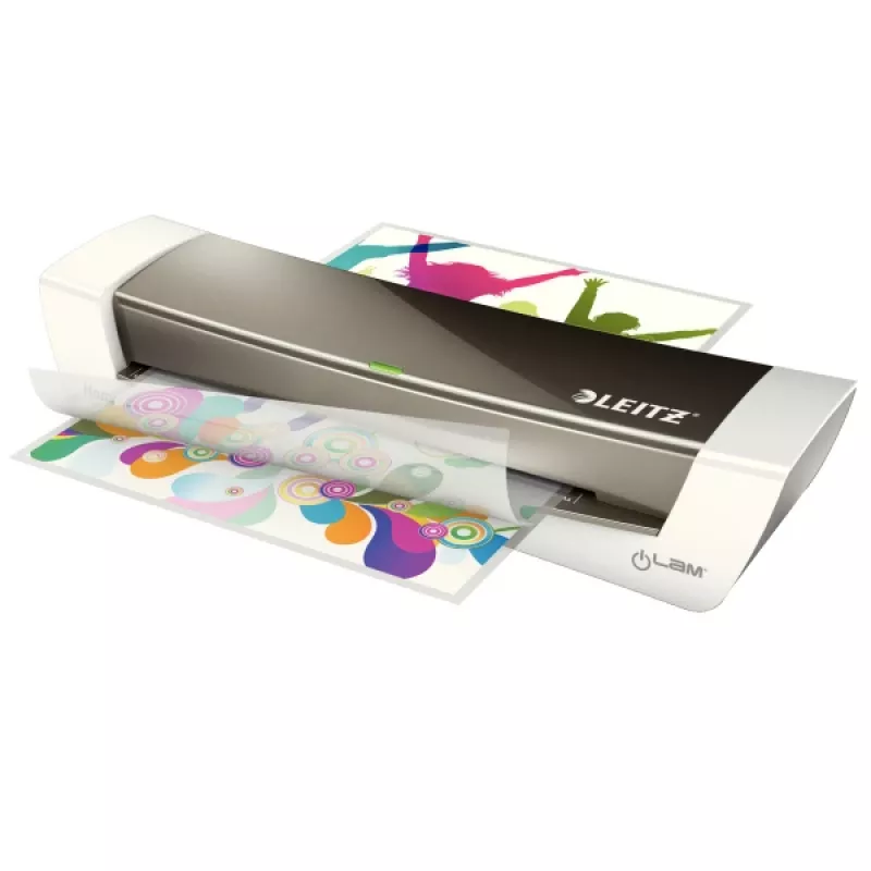 Kuuma laminator LEITZ iLAM Home Office A4 — kotiklaminaator, A4, max 24 cm laius, 125 µm kile, 400 mm/min, 130 °C