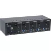 KVM-i töölaua lüliti InLine 62644I 4-pordiline kahe monitoriga DP+HDMI 4K USB 3.0 heli