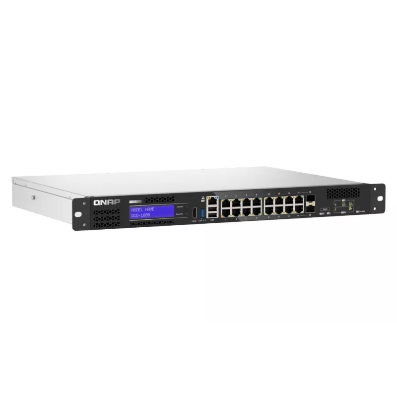 QNAP QGD-1600 Hallatav Gigabit Ethernet (10/100/1000) 1U Must, Hall