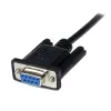 StarTech.com 1 m must DB9 RS232 nullmodemkaabel emane/isane, must, 1 m, DB-9, DB-9, isane, emane