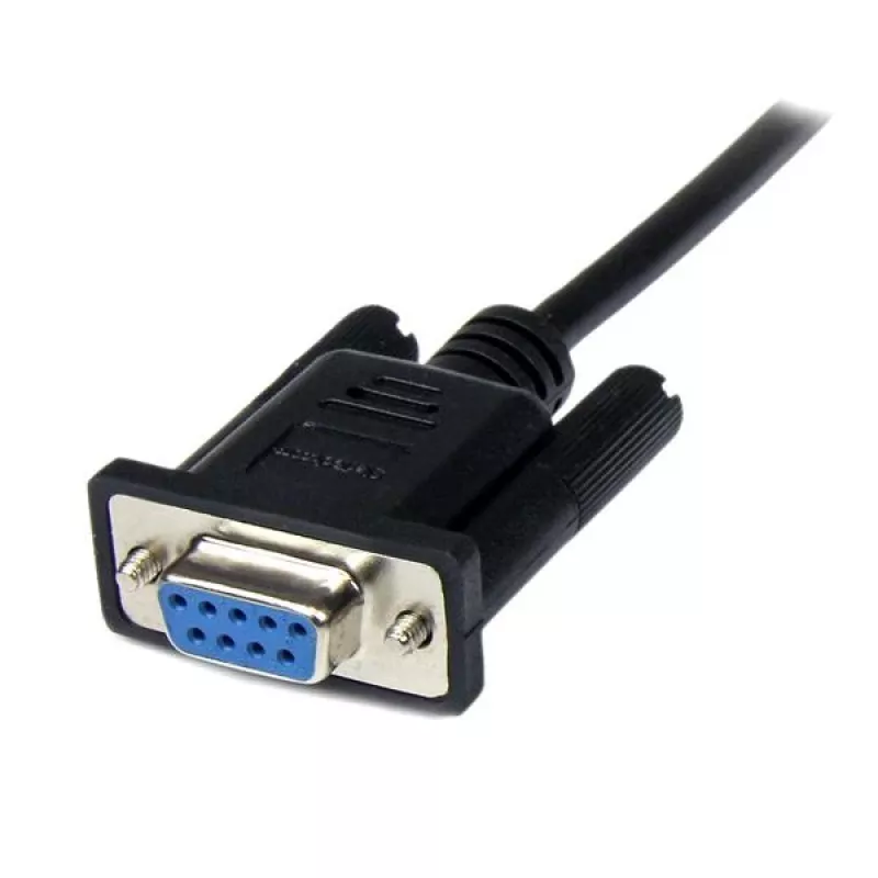 StarTech.com 1 m must DB9 RS232 nullmodemkaabel emane/isane, must, 1 m, DB-9, DB-9, isane, emane