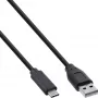 InLine USB 2.0 kaabel, USB-C isane / USB-A-pistik, must, 0,3 m
