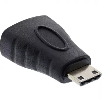 InLine HDMI adapter, HDMI A-pesa / HDMI C isane, 4K/60Hz, kullatud