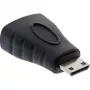 InLine HDMI adapter, HDMI A-pesa / HDMI C isane, 4K/60Hz, kullatud