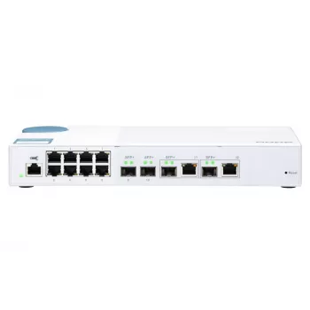 QNAP QSW-M408-2C võrgulüliti, hallatav L2, 10G Ethernet (100/1000/10000), valge