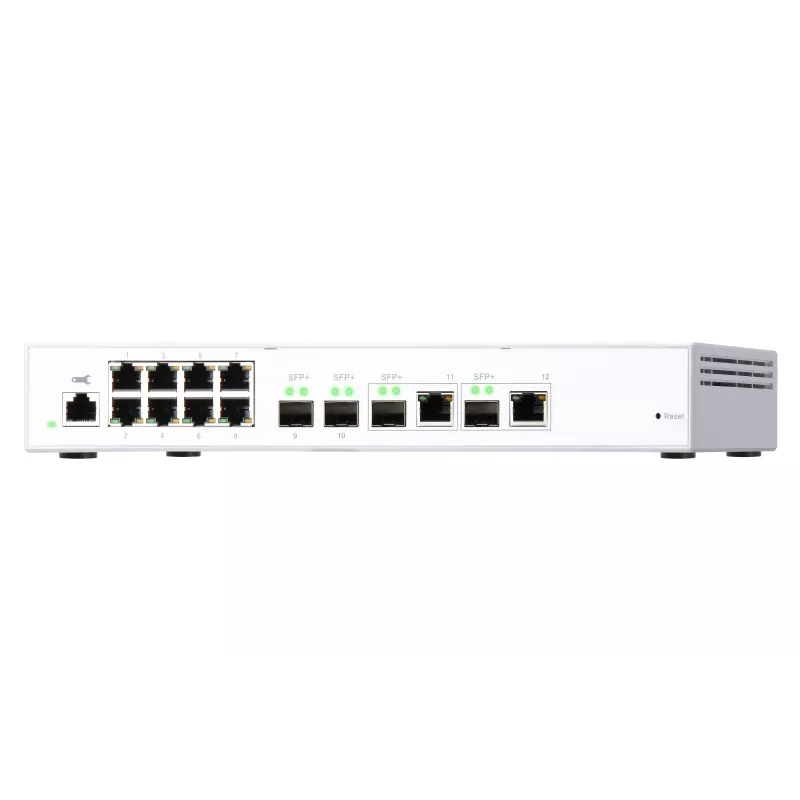 QNAP QSW-M408-2C võrgulüliti, hallatav L2, 10G Ethernet (100/1000/10000), valge