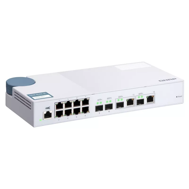 QNAP QSW-M408-2C võrgulüliti, hallatav L2, 10G Ethernet (100/1000/10000), valge