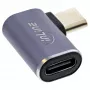 InLine USB4 Adapter, USB-C isane/emane paremale/vasakule nurga all, alumiinium, hall