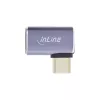 InLine USB4 Adapter, USB-C isane/emane paremale/vasakule nurga all, alumiinium, hall