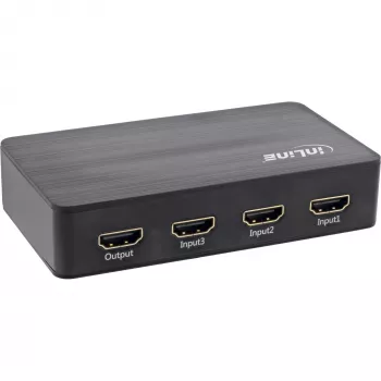 InLine HDMI lüliti, 3 pordiga, 4K2K@60Hz, HDCP 2.2
