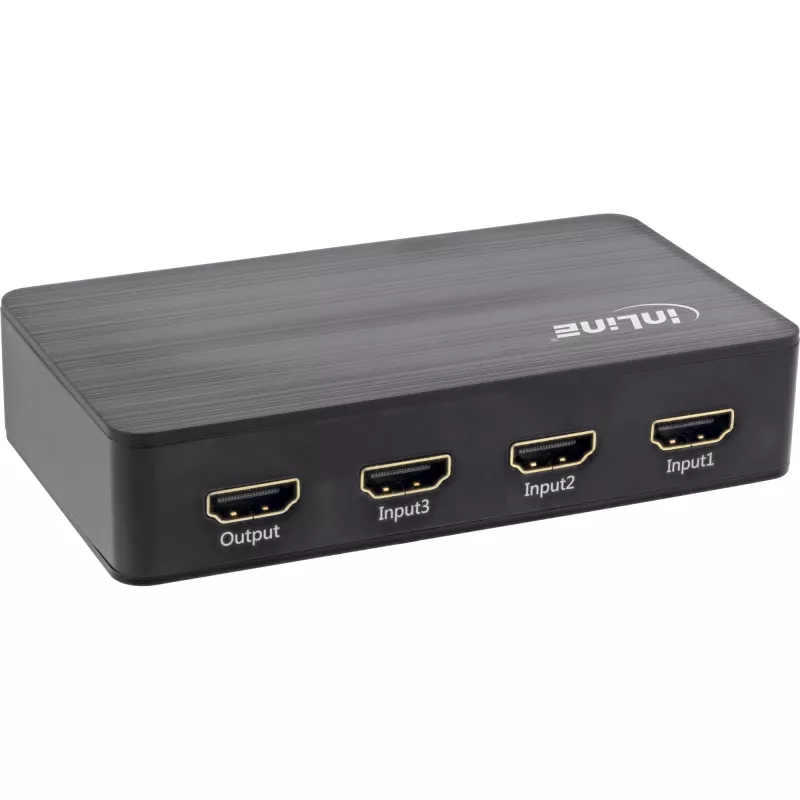 InLine HDMI lüliti, 3 pordiga, 4K2K@60Hz, HDCP 2.2