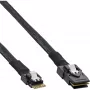 InLine õhuke SAS kaabel InLine 27645B SFF-8654 Mini SAS SFF-8087 12Gb/s 1m