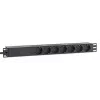 Intellinet 19-tolline 1U rackmount 7-suunaline PDU liigpingekaitse 16A 3m juhe