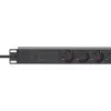 Intellinet 19-tolline 1U rackmount 7-suunaline PDU liigpingekaitse 16A 3m juhe