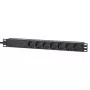 Intellinet 19-tolline 1U rackmount 7-suunaline PDU liigpingekaitse 16A 3m juhe