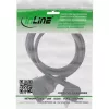 InLine toitepikendusjuhe tüüp F, nurga all, must, 5 m