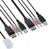 InLine kaabel KVM-lüliti, 2-pordiline, DisplayPort 1.2, 4K, USB, Audio