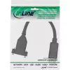 InLine DisplayPort isane-emane äärikuga kaabel 0,2 m, must