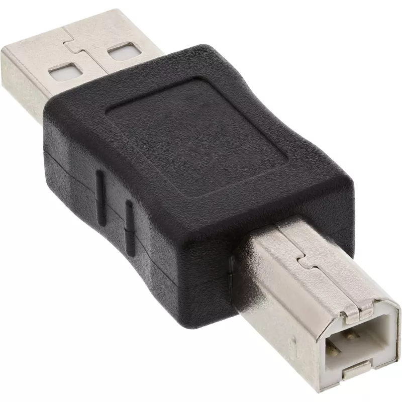 USB 2.0 adapter, tüüp A-pistik / tüüp B-pistik, InLine 33443A