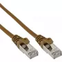 InLine patch-kaabel SF/UTP Cat.5e pruun 0,3 m