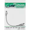 InLine paigakaabel, S/FTP (PiMf), Cat.8.1, 2000 MHz, halogeenivaba, hall, 0,3 m