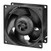 Ventilaator ARCTIC S8038-10K 80 mm 102 cfm kahe kuullaagriga must