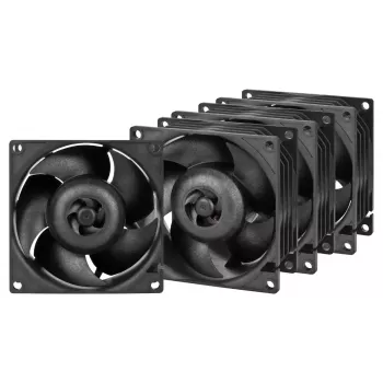 Ventilaator ARCTIC S8038-10K 80 mm 102 cfm kahe kuullaagriga must