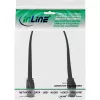 InLine patch-kaabel lame, U/FTP, Cat.8.1, TPE halogeenivaba, must, 0,3m