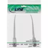 InLine lame patch-kaabel, U/FTP, Cat.8.1, TPE halogeenivaba, valge, 0,3m