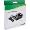 InLine 4-pordiline USB 3.0 paneelihub 3,5-tollise disketipesa jaoks, must