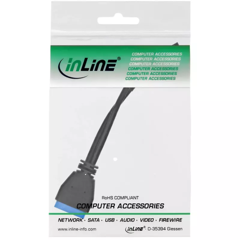 InLine USB 2.0 kuni 3.0 sisemine USB päisekaabel 33449I