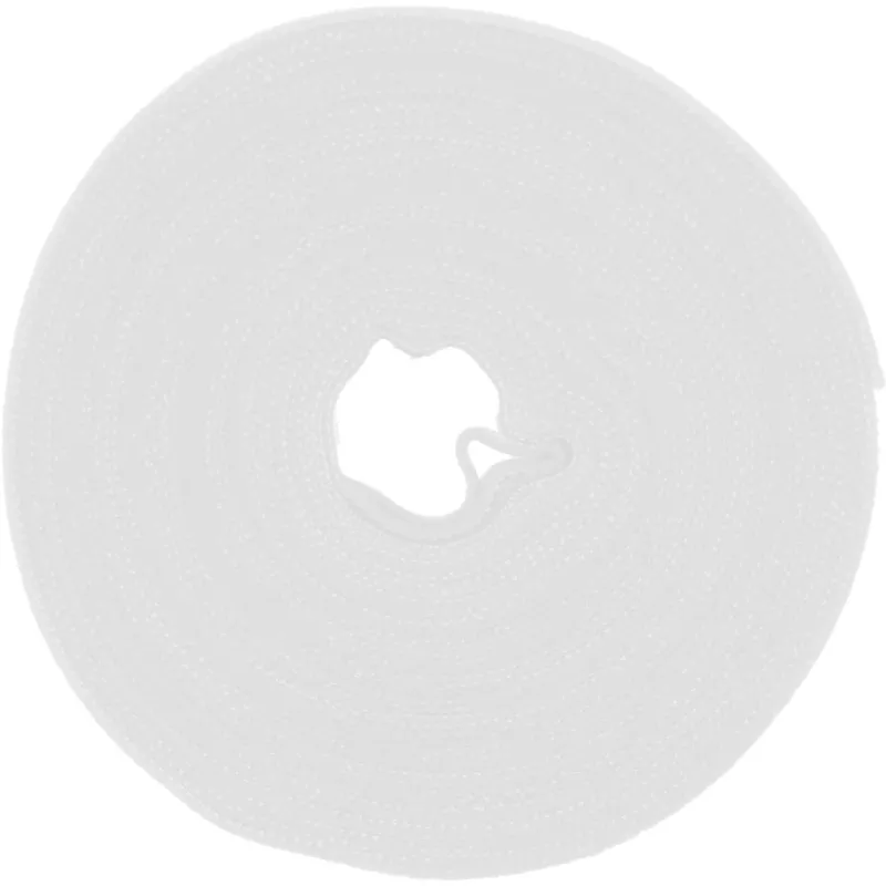 Kaabliside Velcro teip InLine 10 m × 16 mm valge — korduvkasutatav takjakinnitusega kaablirihm