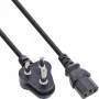 InLine B-16652R toitejuhe must 1,8 m toitepistik tüüp D C13 pistikupesa
