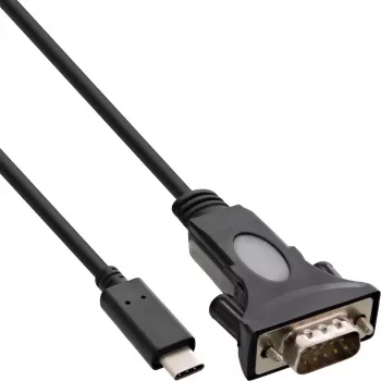 InLine USB-C jadaadapteri kaabel, USB-C isane / DB9 isane, 1,8 m