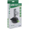 InLine USB 3.2 Gen.1 kaabel USB tüüp A M / A F + toide, alusega, must, 1m