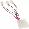 InLine arvuti ventilaatori adapterkaabel 12 V / 5 V kuni 3 ventilaatorile 33005A